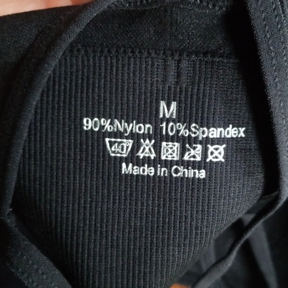 Black workout top/yoga bra/sexy top/backless/hot - Picture 7 of 8